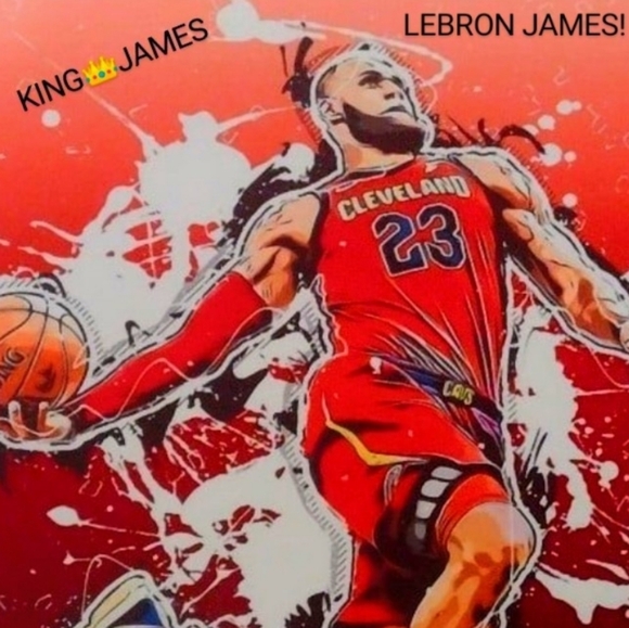 NEW! LEBRON JAMES SELF-CREATED 8.5x11 ULTRA PREMIUM GLOSSY BASKETBALL ART POSTER - Picture 3 of 4